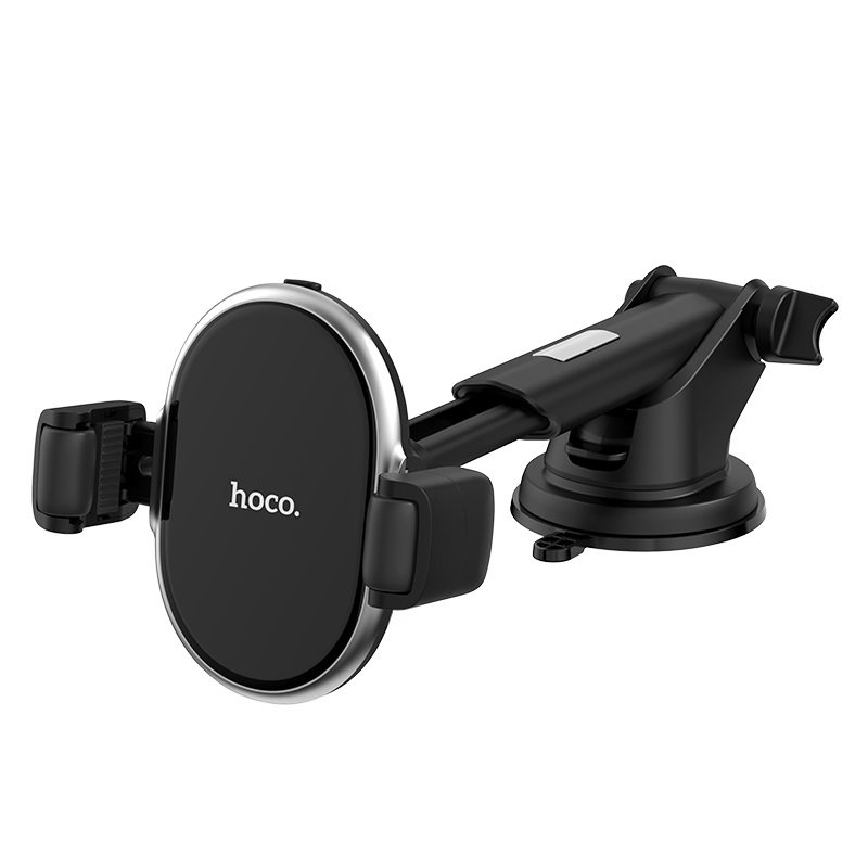 hoco selected s12 rich power in car wireless charging holder angle