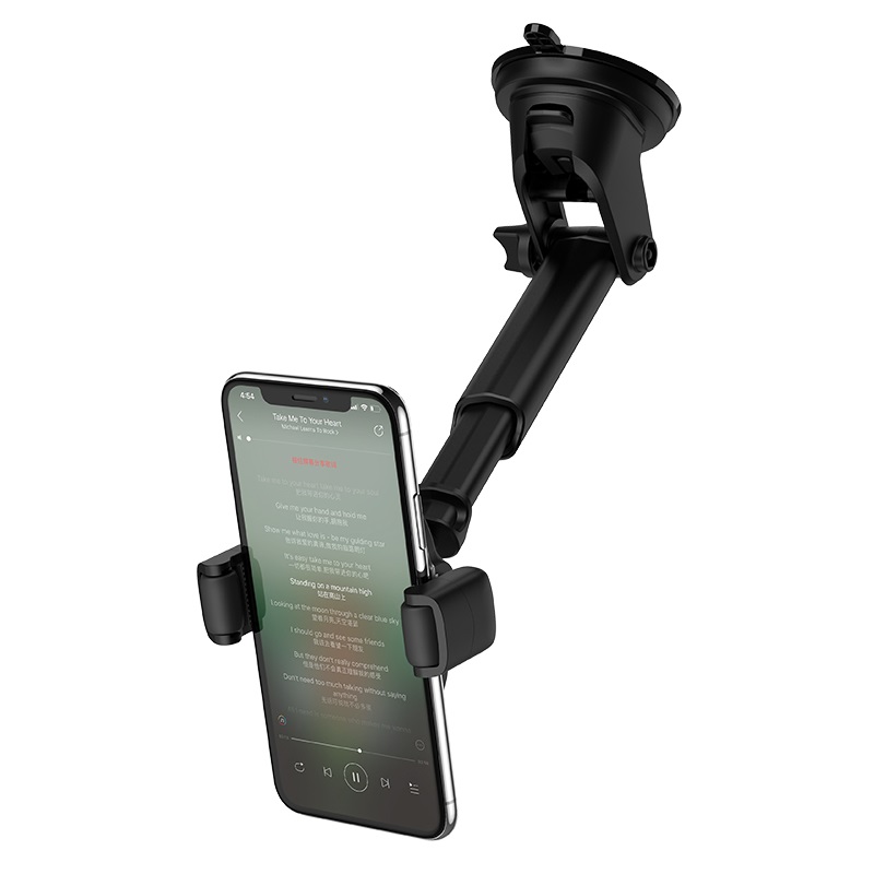 hoco selected s12 rich power in car wireless charging holder clump