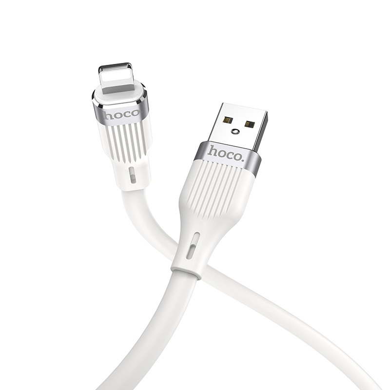 hoco u72 forest silicone charging data cable for lightning connectors