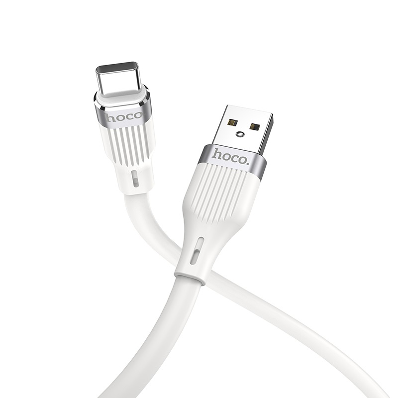 hoco u72 forest silicone charging data cable for type c connectors