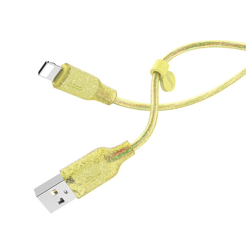 hoco u73 star galaxy silicone charging data cable for lightning