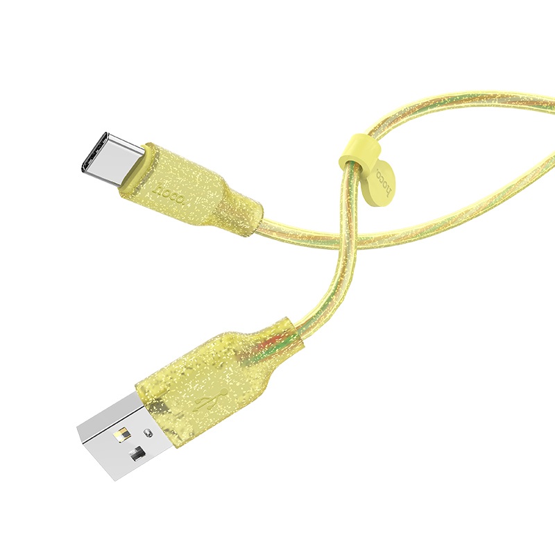 hoco u73 star galaxy silicone charging data cable for type c