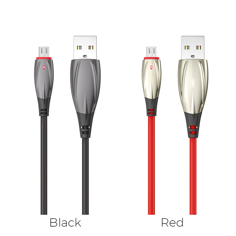 hoco u71 star charging data cable for micro usb colors