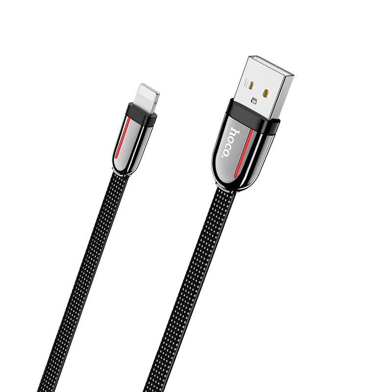 hoco u74 grand charging data cable for lightning flat wire