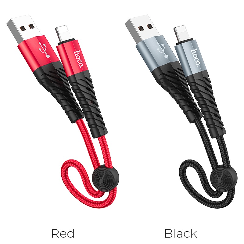 hoco x38 cool charging data cable for lightning 25cm charge | Mobile point Bd