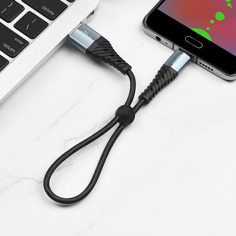 hoco x38 cool charging data cable for micro usb 25cm transfer