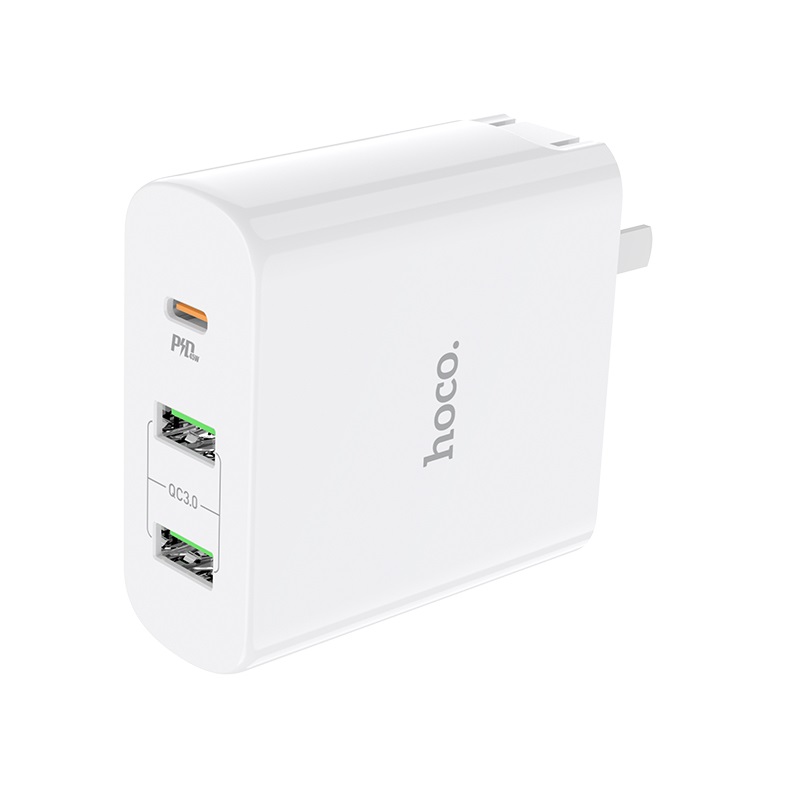 hoco c74 63w speedmaster pd30 qc30 wall charger 3c ports
