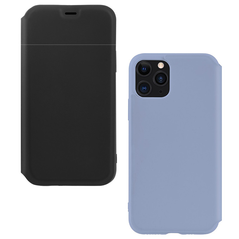 hoco colorful series liquid silicone case for iphone 11pro promax black purple