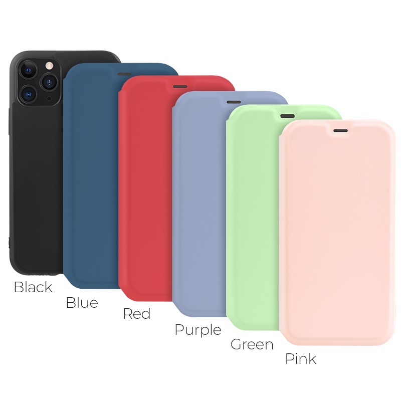 hoco colorful series защитный чехол из жидкого силикона для iphone 11pro promax цвета