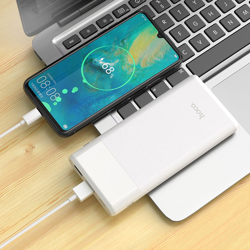 hoco j58 cosmo pd qc30 портативный аккумулятор 10000mah зарядка белый