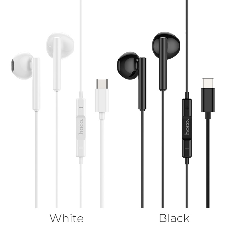 hoco m65 special sound type c wire control earphones with mic colors
