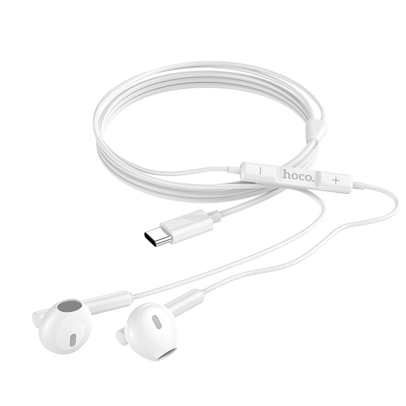 hoco m65 special sound type c wire control earphones with mic flexible