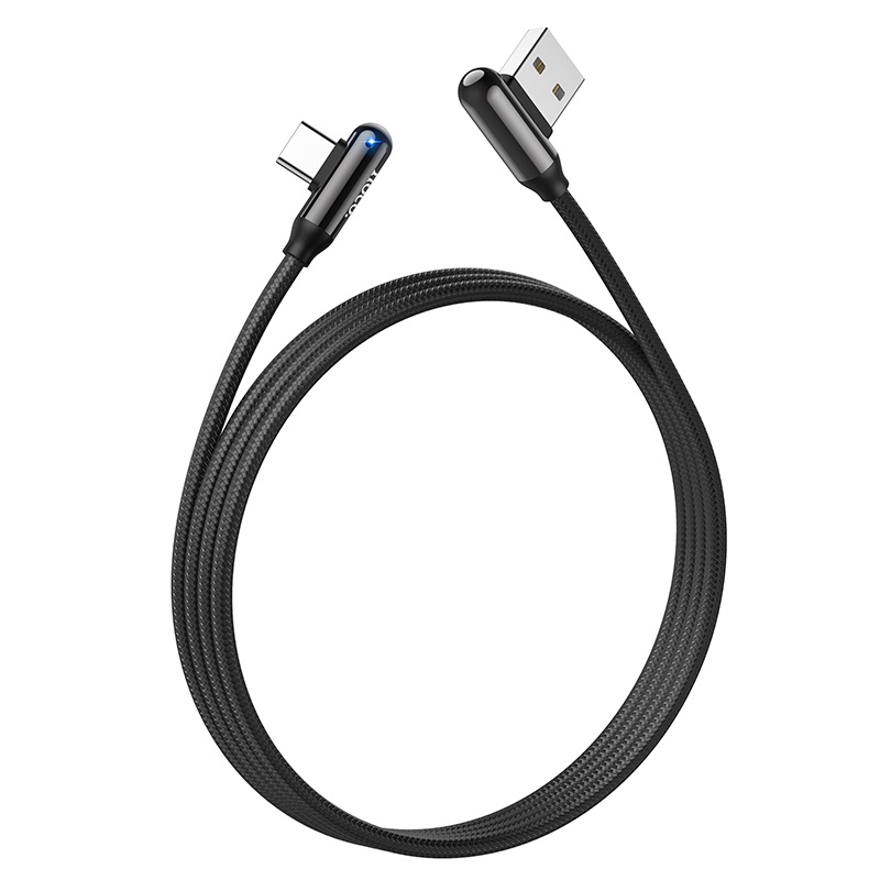 hoco u77 excellent elbow charging data cable for type c wire