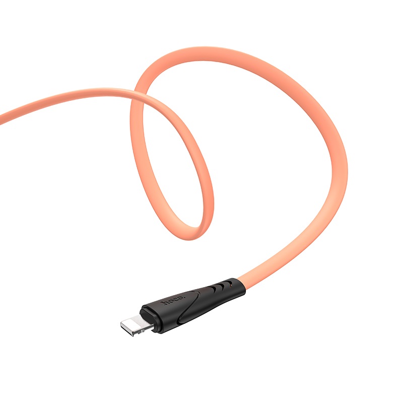 hoco x42 soft silicone зарядный дата кабель для lightning гибкий