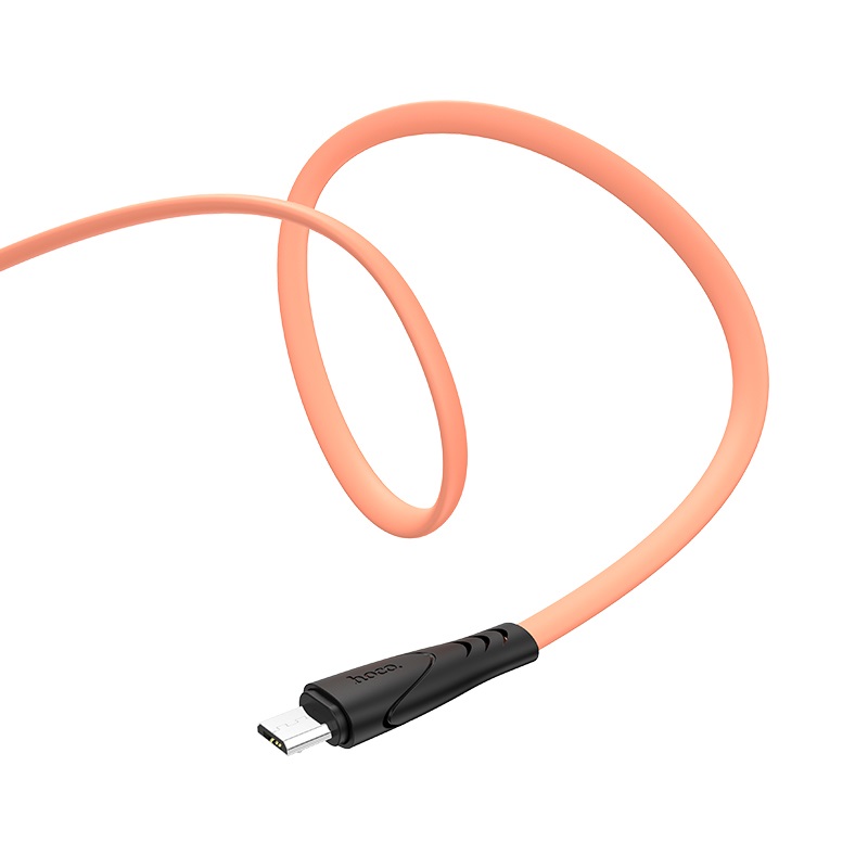 hoco x42 soft silicone зарядный дата кабель micro usb гибкий