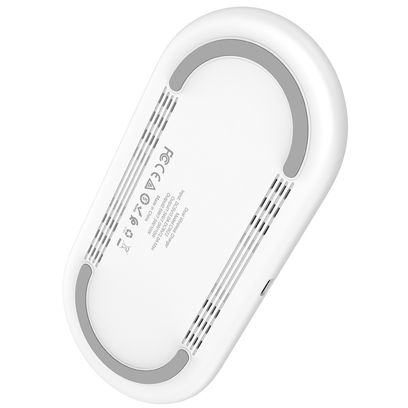 hoco cw23 dual power wireless fast charger bottom