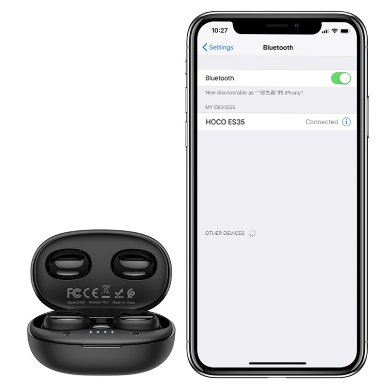 hoco es35 breezy wireless headset connection