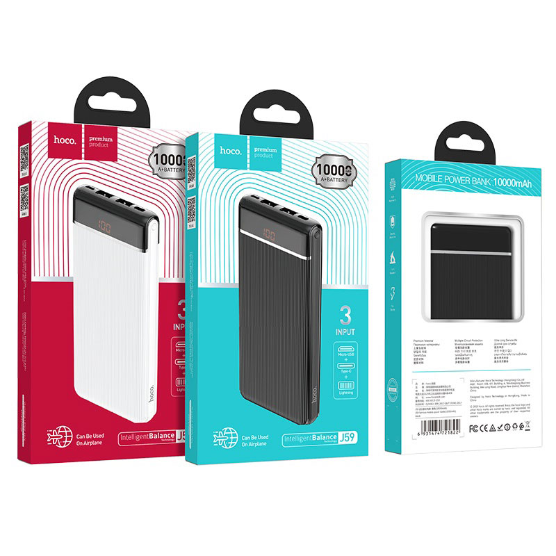 hoco j59 pin dự phòng di động nổi tiếng gói 10000 mah