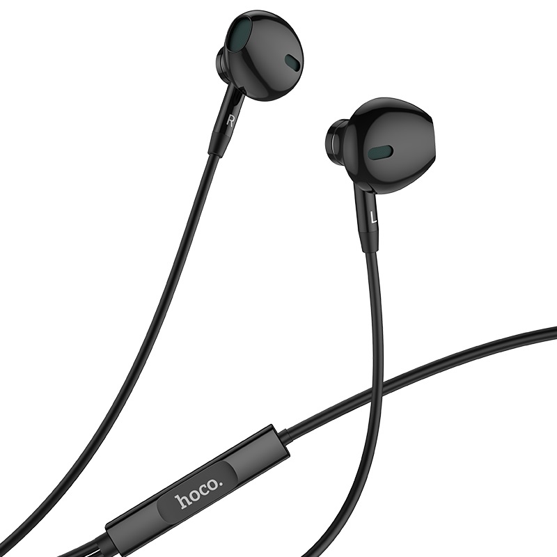 hoco l12 earl type c earphones with mic with charging port wired