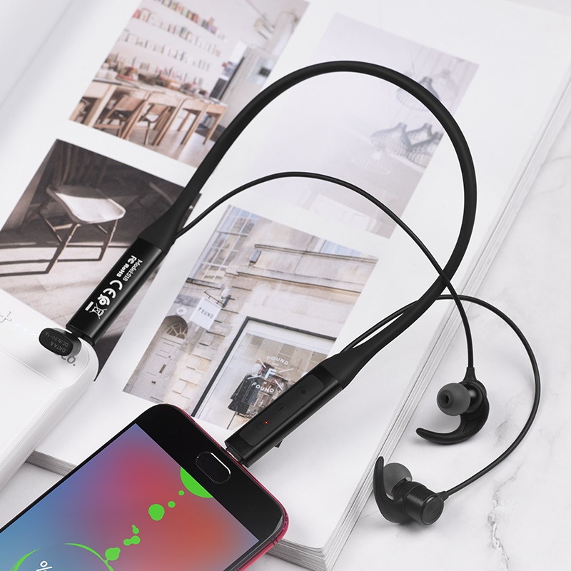 hoco selected s18 glamor sports wireless headset charging black