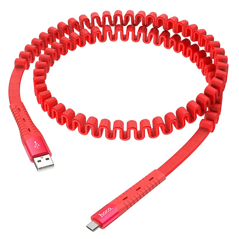 hoco u78 cotton treasure elastic charging data cable for micro usb wire