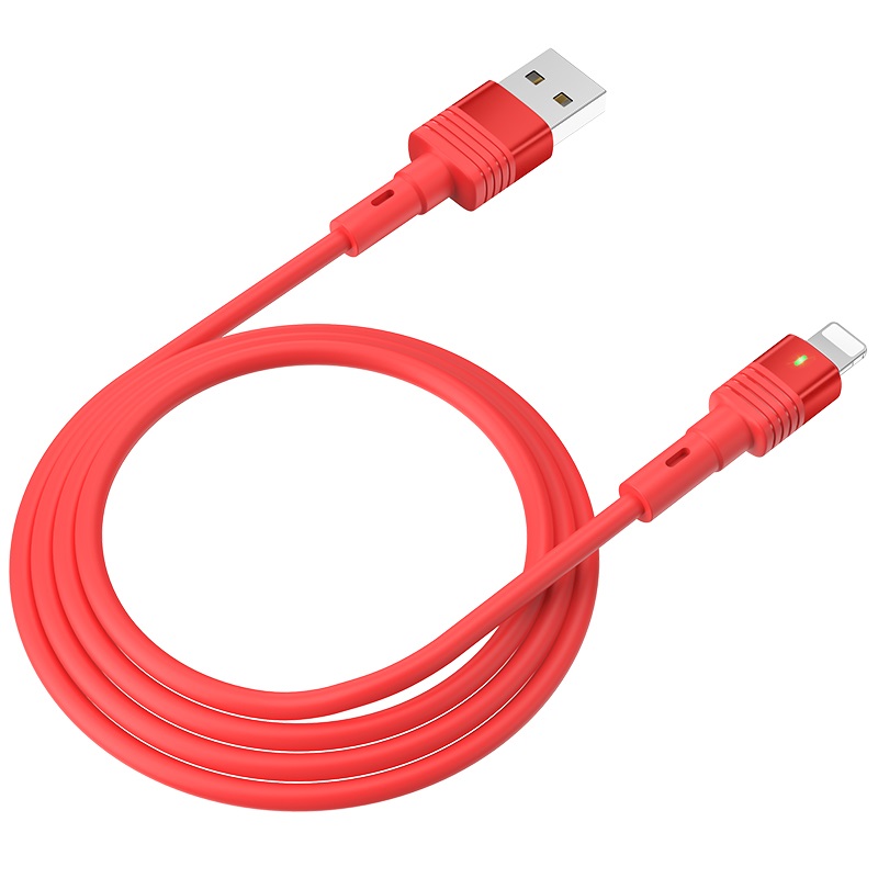 hoco u82 cool grace silicone charging data cable for lightning