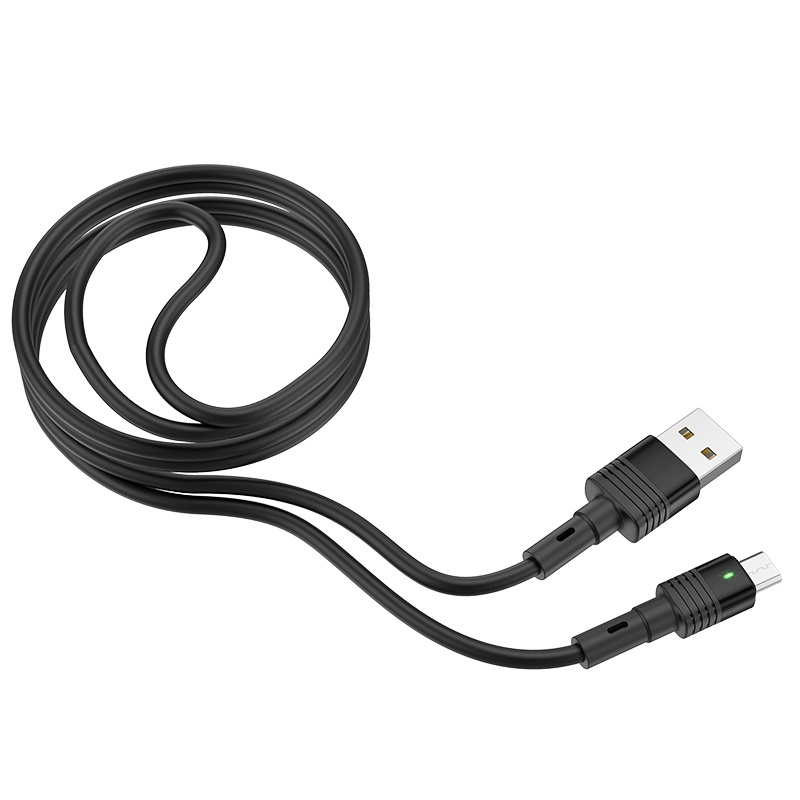 hoco u82 cool grace silicone charging data cable for micro usb wire