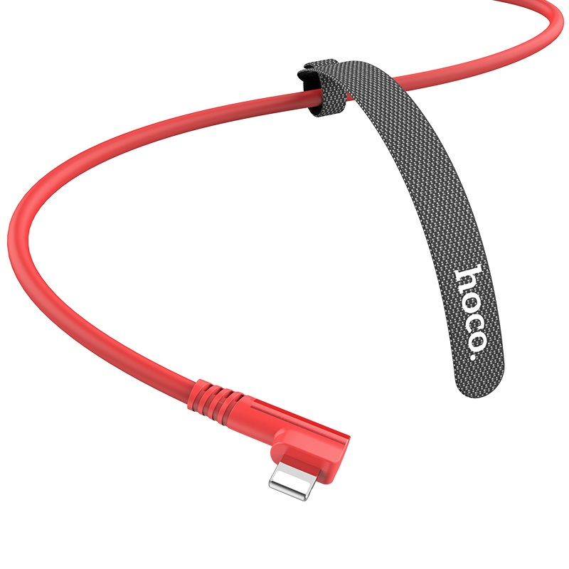 hoco u83 puissant silicone charging cable for lightning velcro