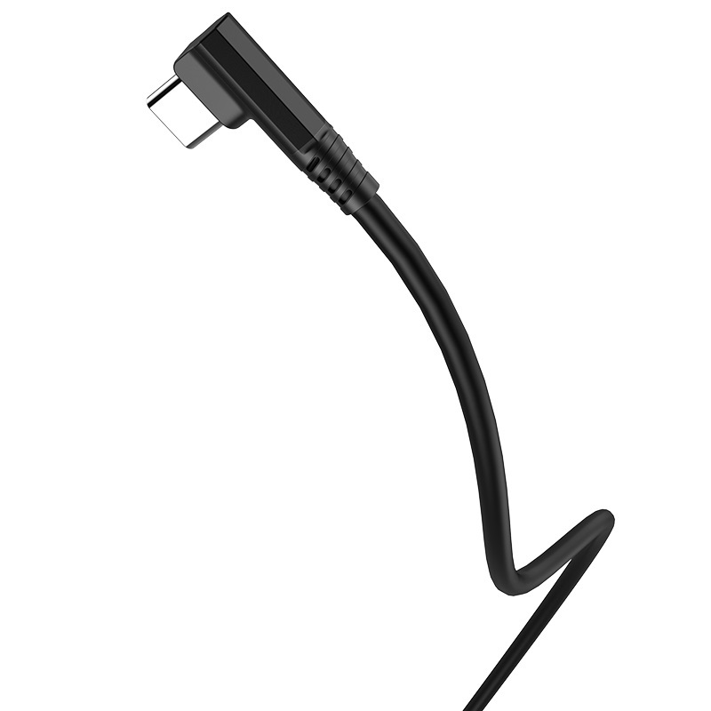 hoco u83 puissant silicone charging cable for type c angled