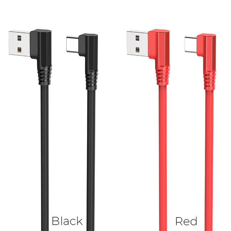 hoco u83 puissant silicone charging cable for type c colors