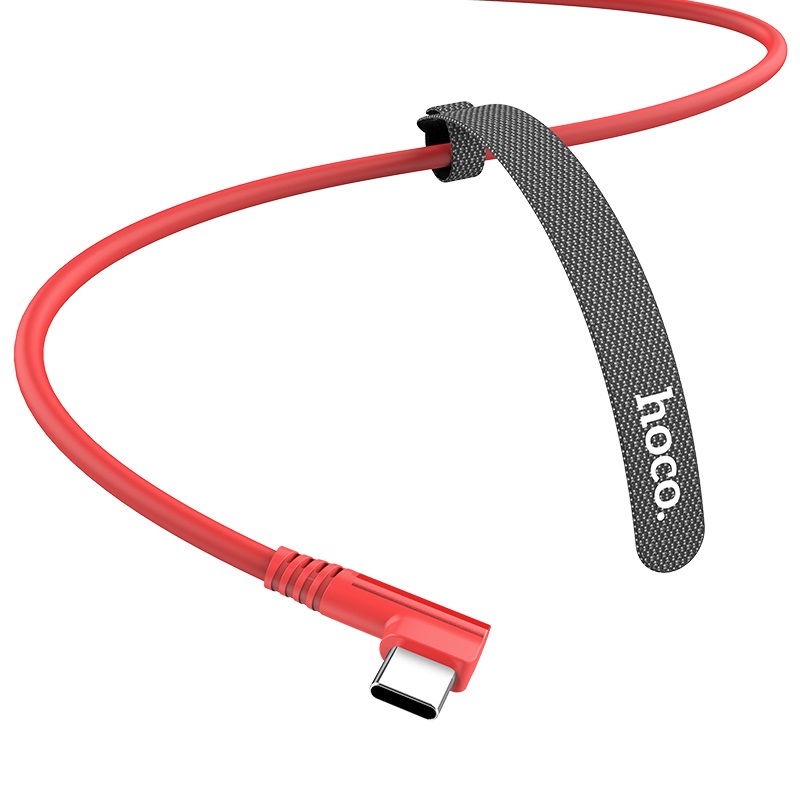 hoco u83 puissant silicone charging cable for type c velcro