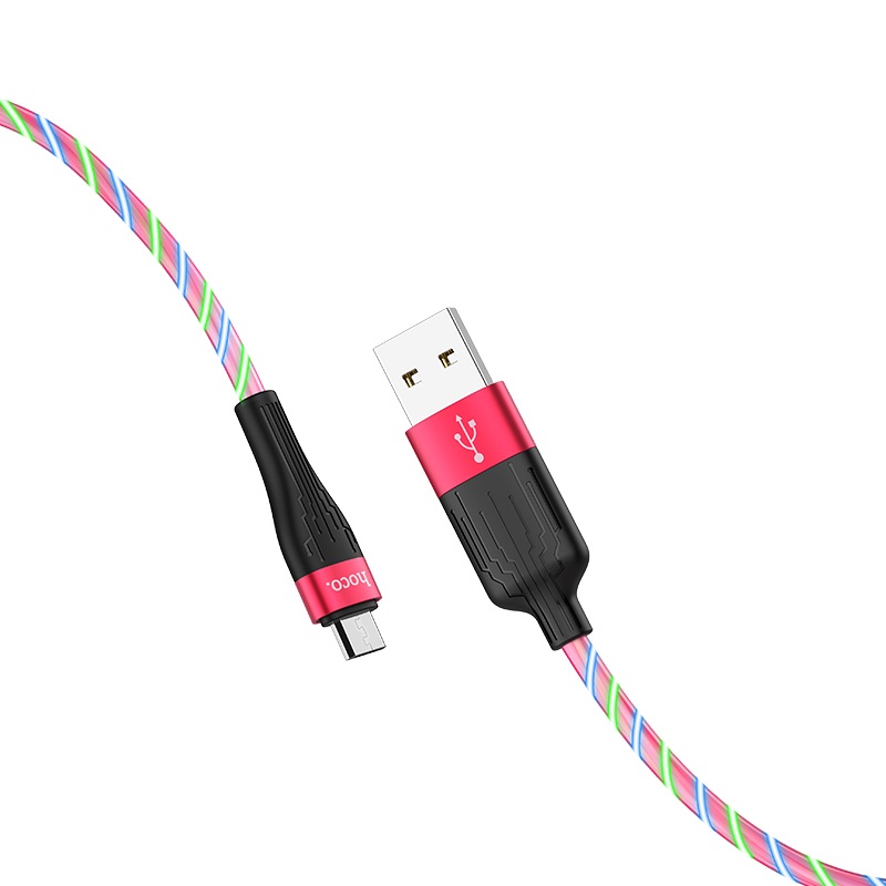 hoco u85 charming night кабель для зарядки и передачи данных для micro usb коннекторы