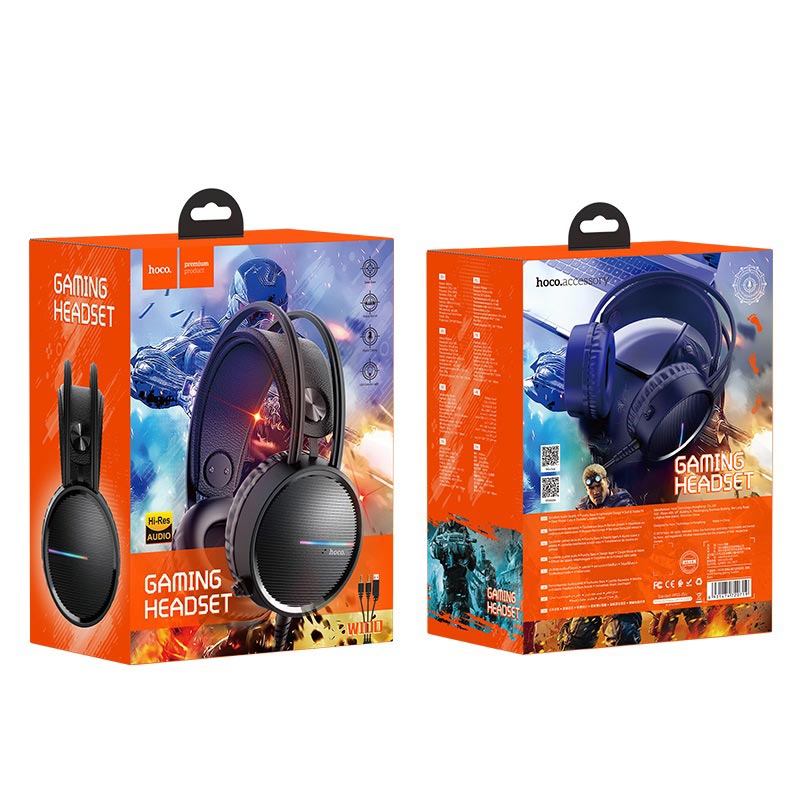 hoco w100 touring gaming headset package