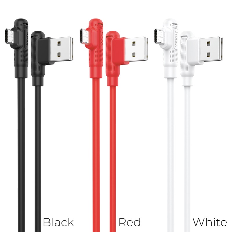 hoco x46 pleasure silicone charging data cable for micro usb colors