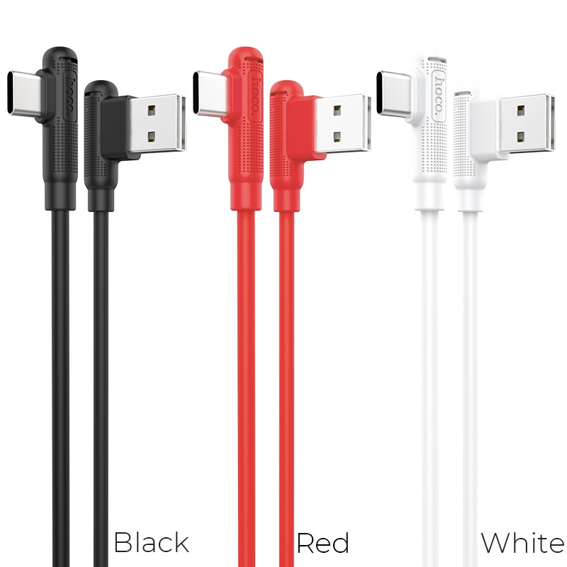 hoco x46 pleasure silicone charging data cable for type c colors