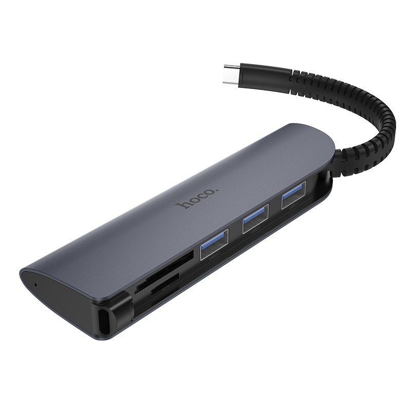 hoco hb17 easy connect type c adapter to usb3 sd tf ports