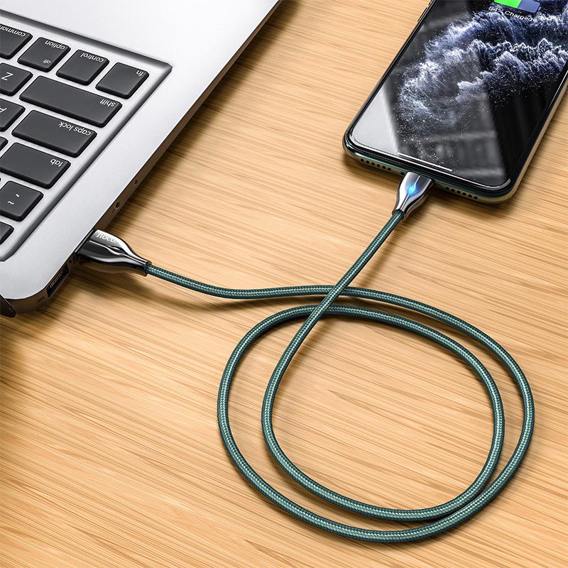 hoco u88 amazing colors charging data cable for lightning transfer