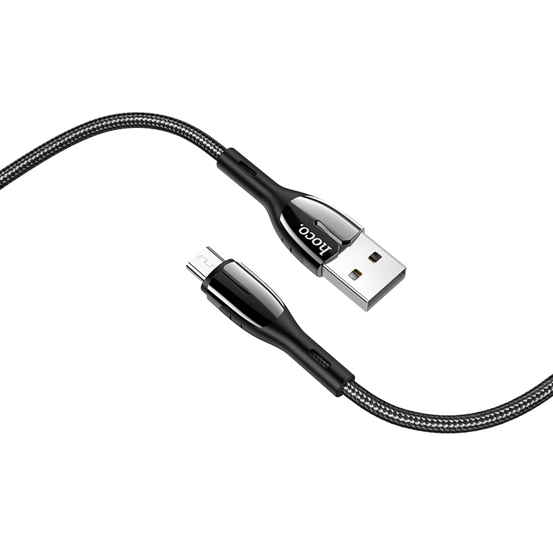 hoco u89 safeness charging data cable for micro usb wire black