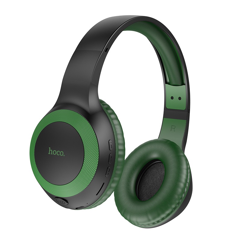 hoco w29 outstanding wireless headphones headbeam army green