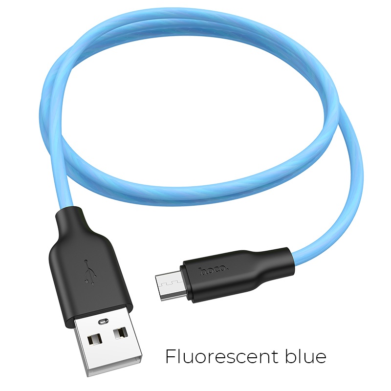 x21 plus fluorescent micro usb синий