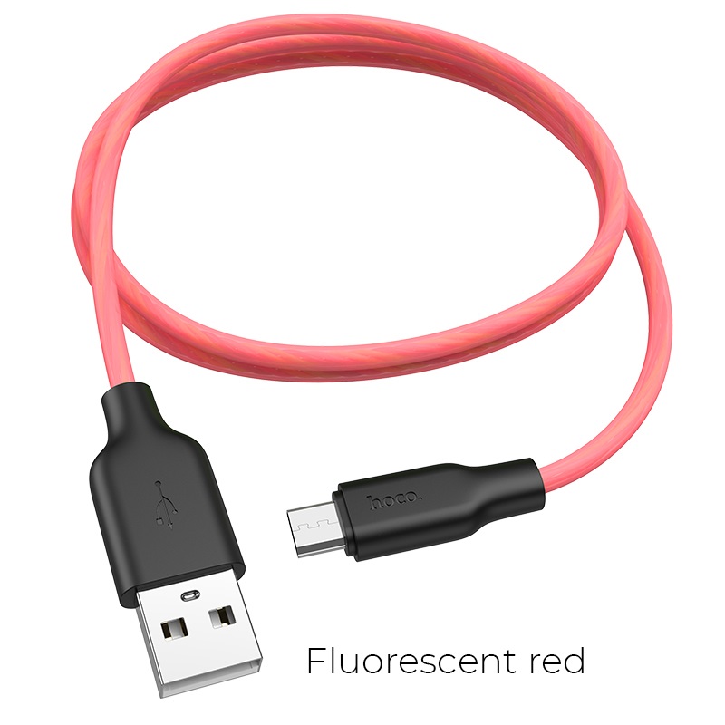 x21 plus fluorescent micro usb красный