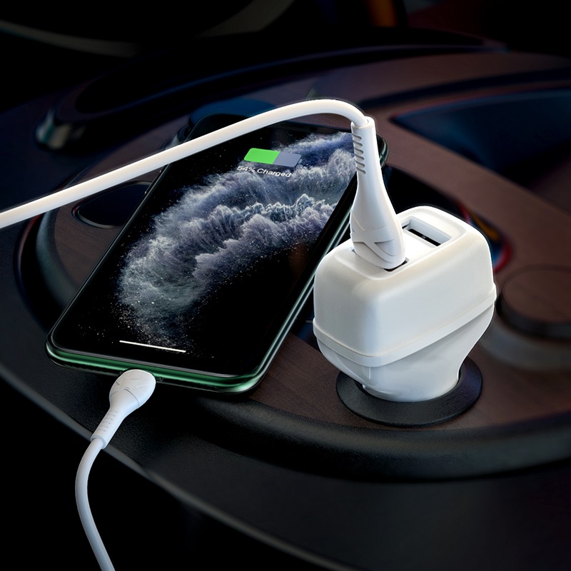 hoco z36 leader dual port car charger charging