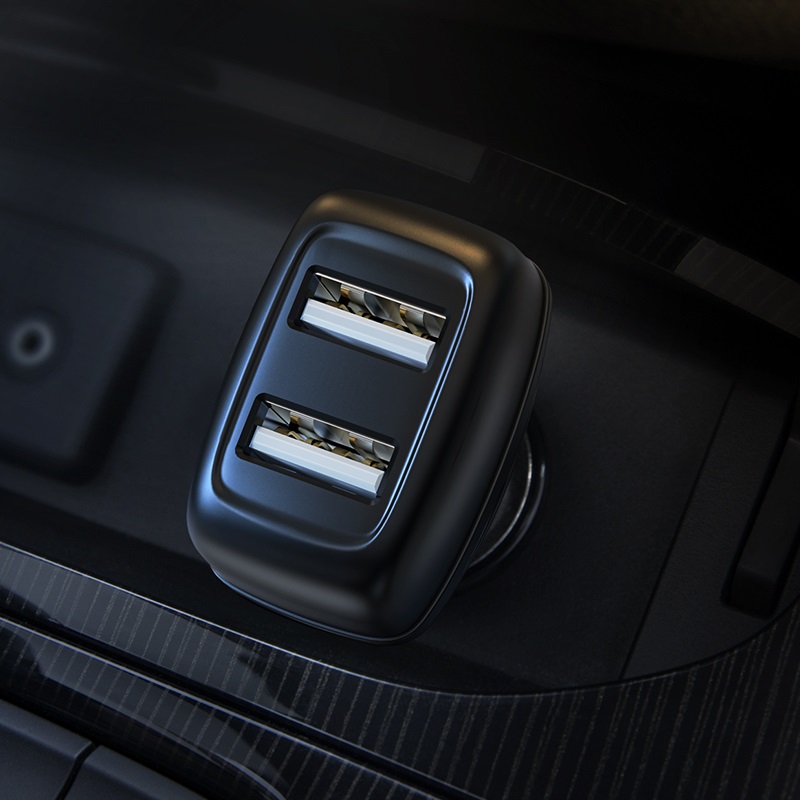 hoco z36 leader dual port car charger interior