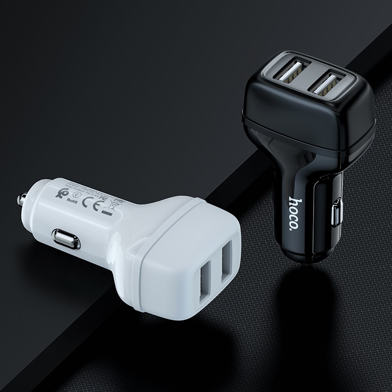 hoco z36 leader dual port car charger overview