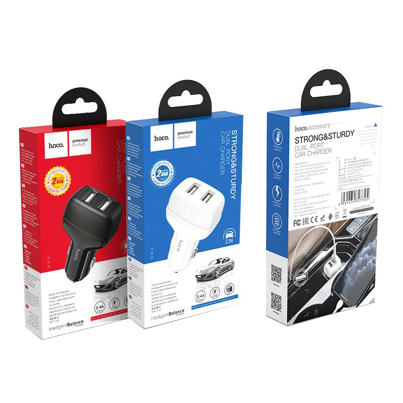 hoco z36 leader dual port car charger packages