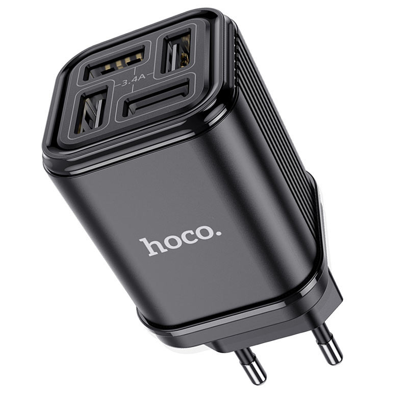 hoco c84a resolute зарядное устройство с четырьмя портами eu