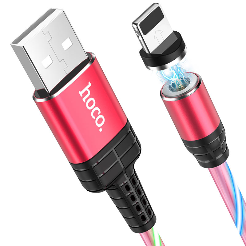 hoco u90 ingenious streamer charging cable for lightning magnetic