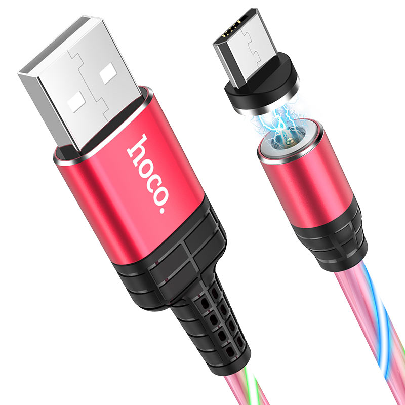 hoco u90 ingenious streamer charging cable for micro usb magnetic