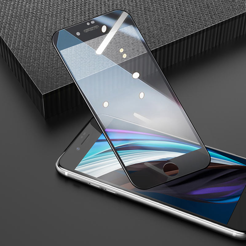 浩酷-全屏丝印高清钢化膜套装-iphone-se-10个-g5-透明