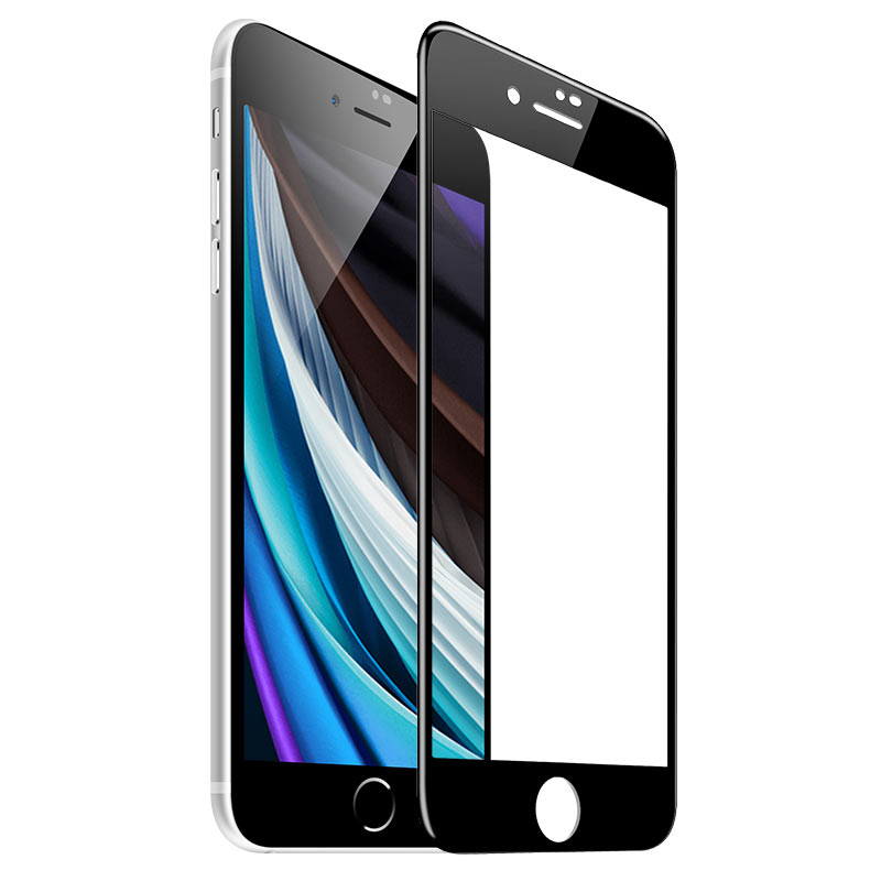 hoco full screen silk screen hd tempered glass set for iphone se 10pcs g5 phone